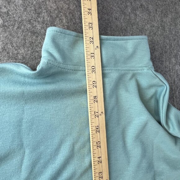 Visitor Premium Mens XL Pullover Blue 1/4 Zip Mock Neck Golf Preppy Outdoor - Picture 8 of 10